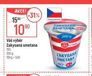 Váš výběr Zakysaná smetana