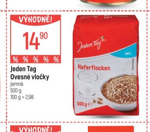 Jeden Tag Ovesné vločky