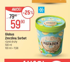 Globus Zmrzlina, Sorbet