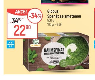 Globus Špenát se smetanou