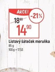 Listový šáteček meruňka