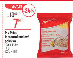 Instantní nudlové polévky My Price