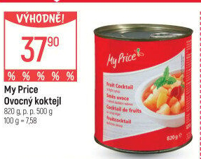 Kompot ovocný koktejl My Price