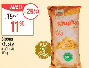 Křupky arašídové Globus