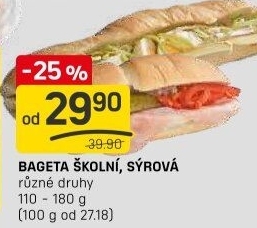 Obložená bageta