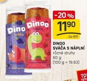 Pečivo Sváča s náplní Dinoo