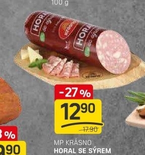Salám Horal se sýrem Krásno