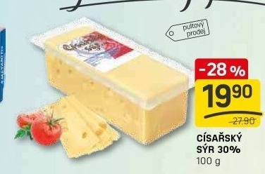 Sýr Císářský 30% Madeta