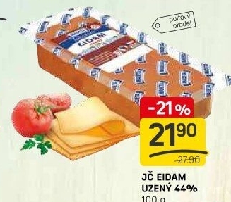 Sýr Eidam uzený 44% Jihočeský Madeta