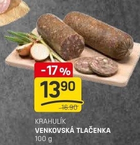 Tlačenka venkovská Krahulík