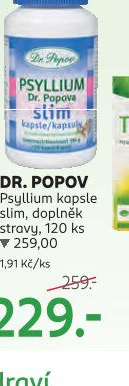 Doplněk stravy Psyllium Slim Dr. Popov