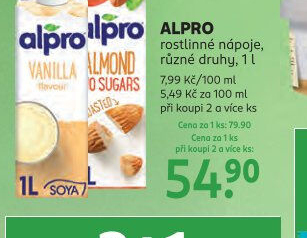 Rostlinné nápoje Alpro
