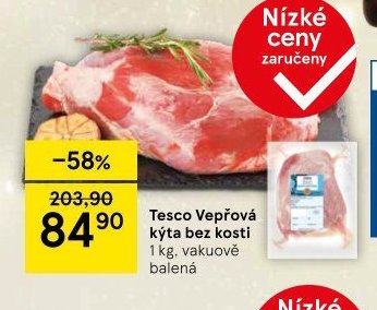 Tesco Vepřová kýta bez kosti