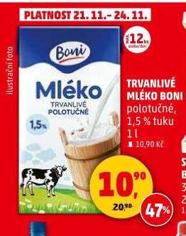 Trvanlivé mléko Boni