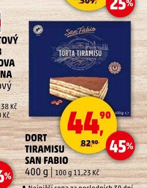 Dezert Tiramisu San Fabio