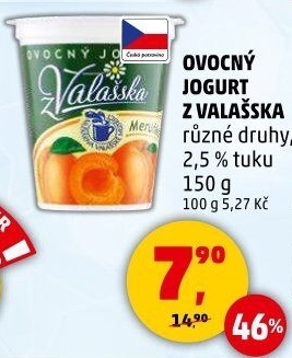 Jogurt ovocný z Valašska Mlékárna Valašské Meziříčí