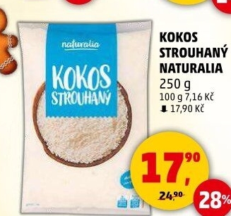Kokos strouhaný Naturalia