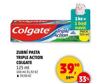 Pasta na zuby Triple Action Colgate