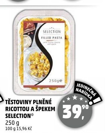 Plněné těstoviny Selection