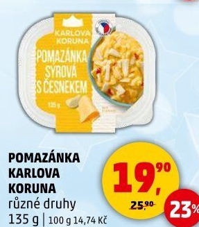 Pomazánky Karlova Koruna