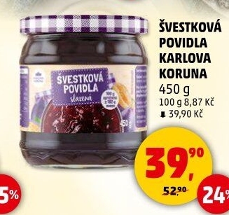 Povidla Karlova Koruna