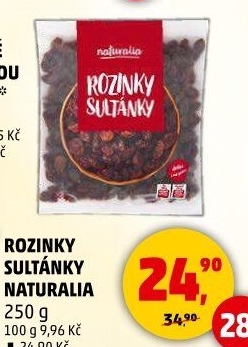 Rozinky Sultánky Naturalia