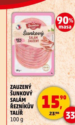 Salám šunkový zauzený Řezníkův talíř