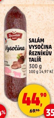 Salám Vysočina Řezníkův talíř