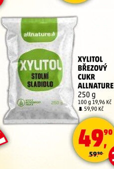 Sladidlo březový cukr Xylitol Allnature