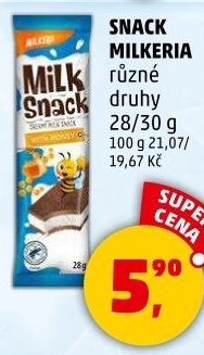 Snack mléčný Milkeria