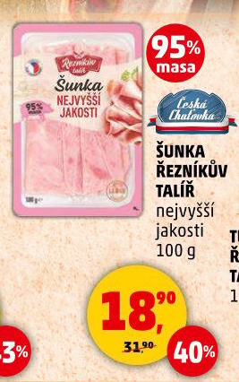 Šunka nejvyšší jakosti Řezníkův talíř