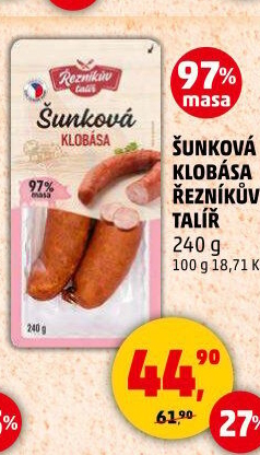 Šunková klobása Řezníkův talíř