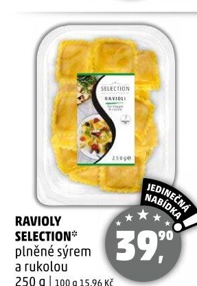 Těstoviny ravioly Selection