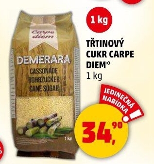 Třtinový cukr Demerara Carpe Diem