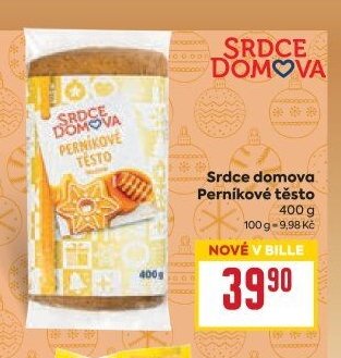 Srdce domova Perníkové těsto