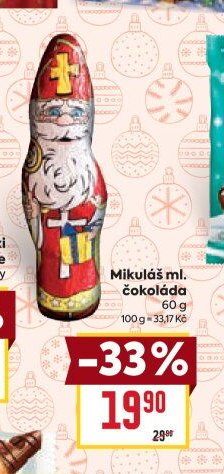 Mikuláš ml. čokoláda
