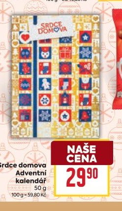 Srdce domova Adventní kalendář