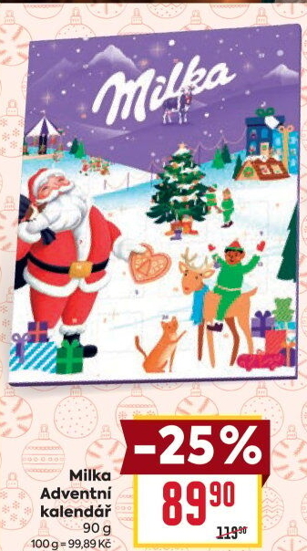 Adventní kalendář Milka - BILLA akcniletaky.com