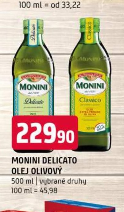 MONINI DELICATO OLEJ OLIVOVÝ