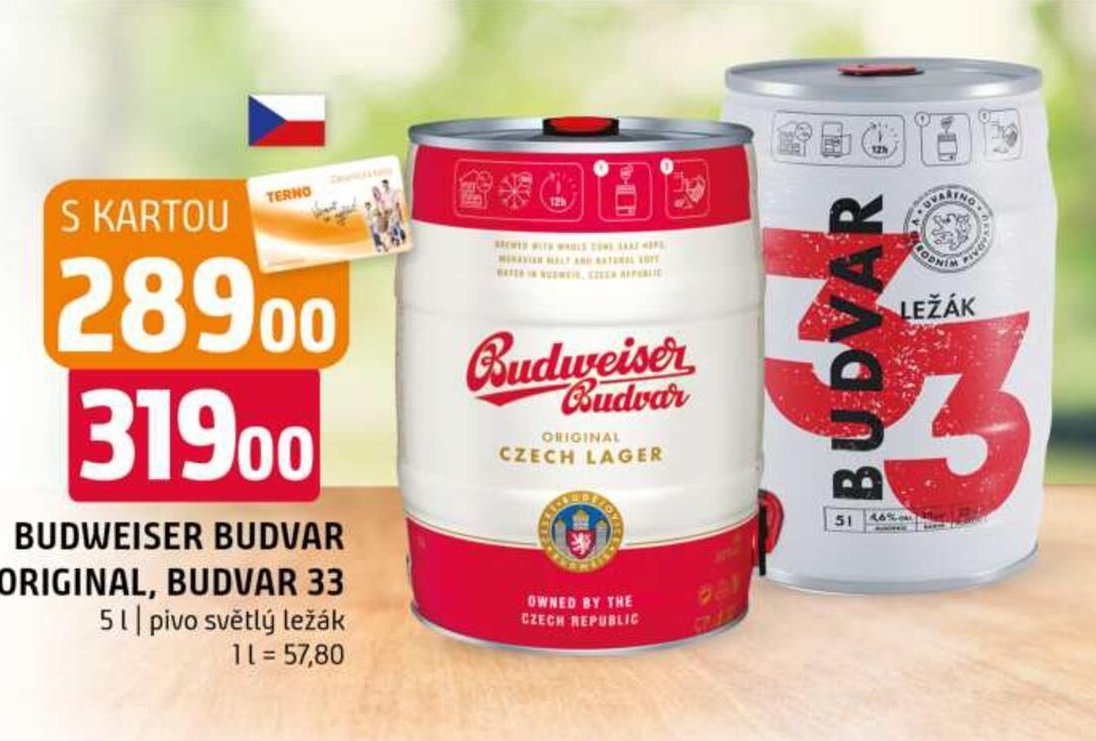 BUDWEISER BUDVAR ORIGINAL, BUDVAR 33