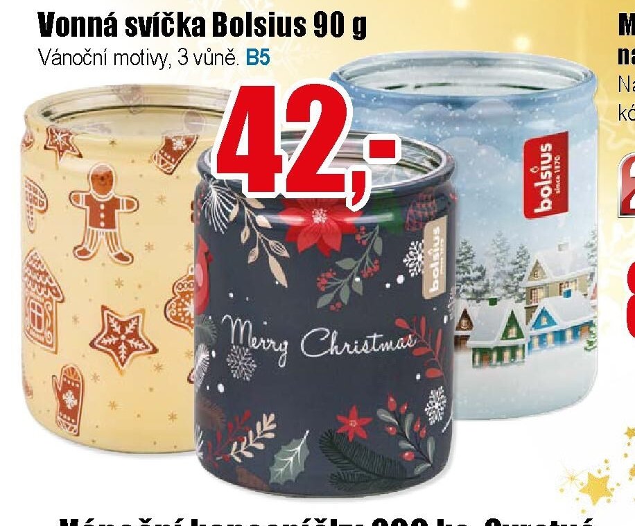 Vonná svíčka Bolsius 90 g