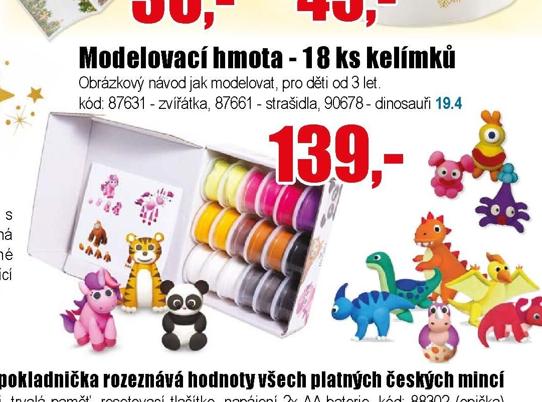 Modelovací hmota - 18 ks kelímků