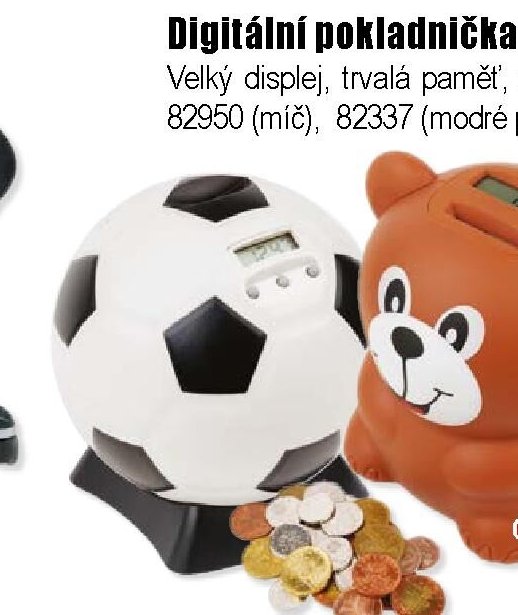 Digitální pokladnička rozeznává hodnoty