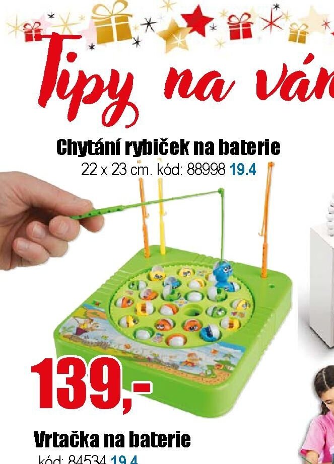 Chytání rybiček na baterie