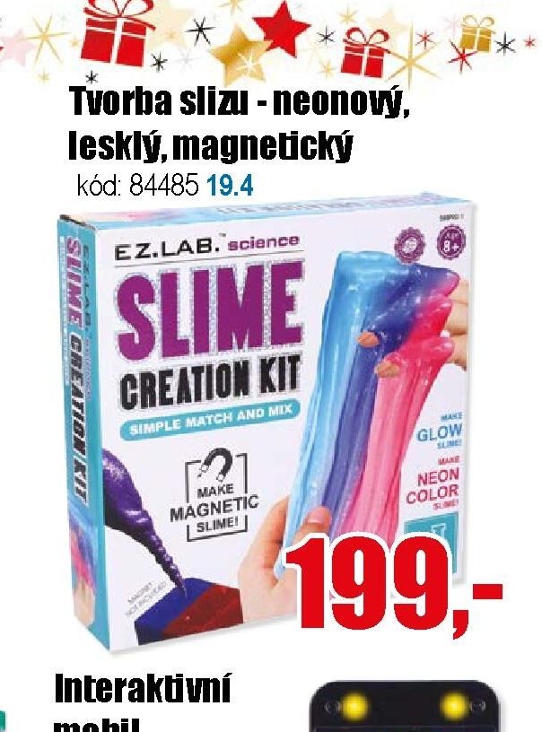 Tvorba slizu - neonový, lesklý, magnetický