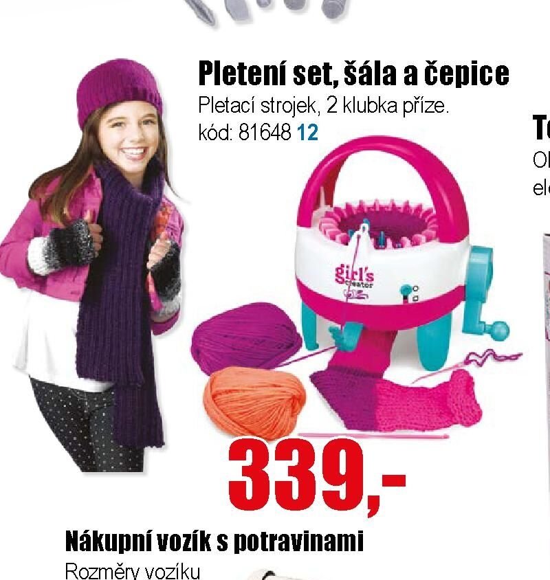 Pletení set, šála a čepice