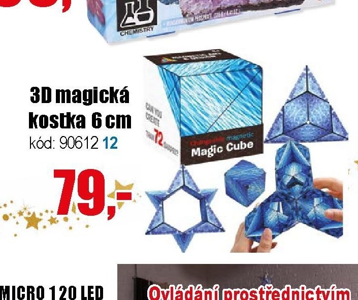 3D magická kostka 6 cm