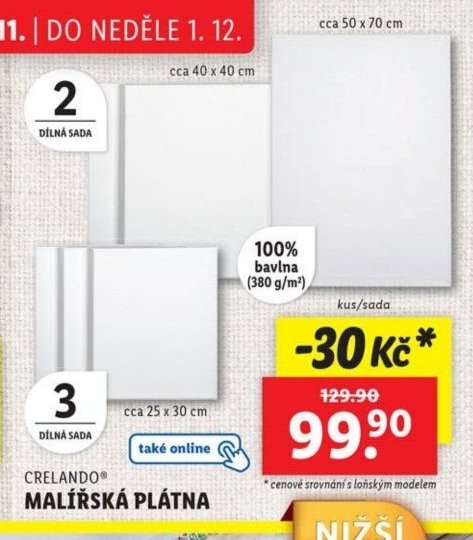 CRELANDO® MALÍŘSKÁ PLÁTNA
