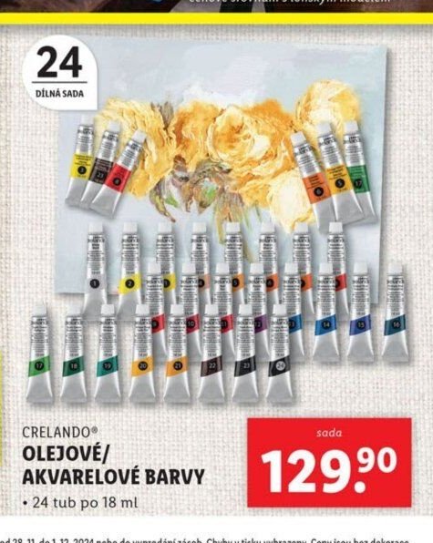 CRELANDO® OLEJOVÉ/AKVARELOVÉ BARVY