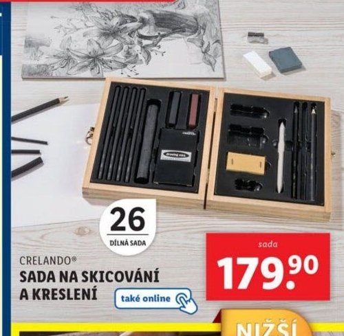 CRELANDO Sada na skicování a kreslení